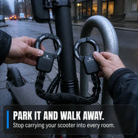 CuffLock - Anti-Theft Scooter & Bike Chain Lock