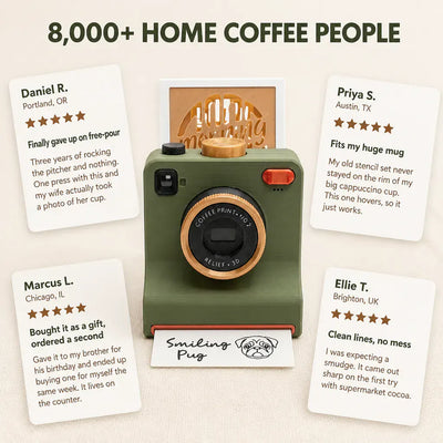 The Latte Camera - One-Click Coffee Art Stencil