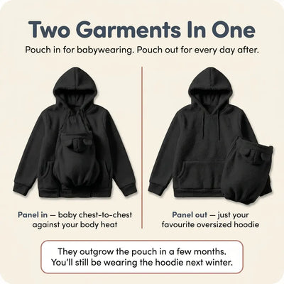 SnugHood - Fleece Baby Carrier Hoodie