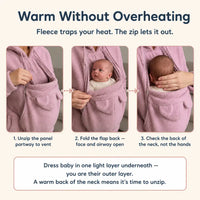 SnugHood - Fleece Baby Carrier Hoodie