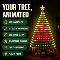 TreeFlow - Smart Waterfall Christmas Tree Lights