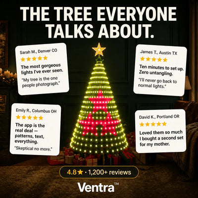 TreeFlow - Smart Waterfall Christmas Tree Lights