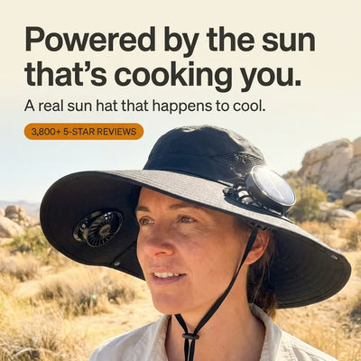 BreezeBrim - Solar Fan Sun Hat