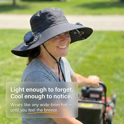 BreezeBrim - Solar Fan Sun Hat