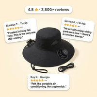 BreezeBrim - Solar Fan Sun Hat