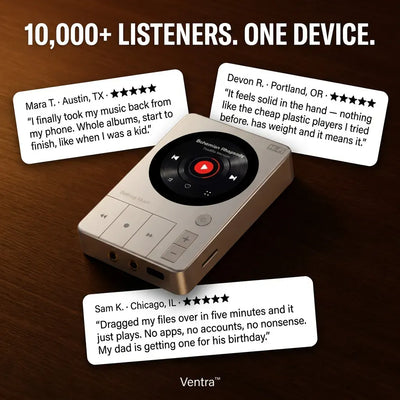 The Piano Key Player - Retro HiFi Music Player
