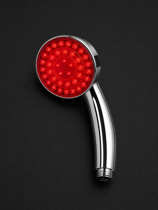 RUBRA handheld head glowing red