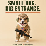 Little Trooper camouflage dog costume