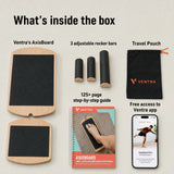 Ventra's wooden AxisBoard contents