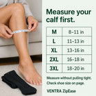 Ventra ZipEase calf size guide