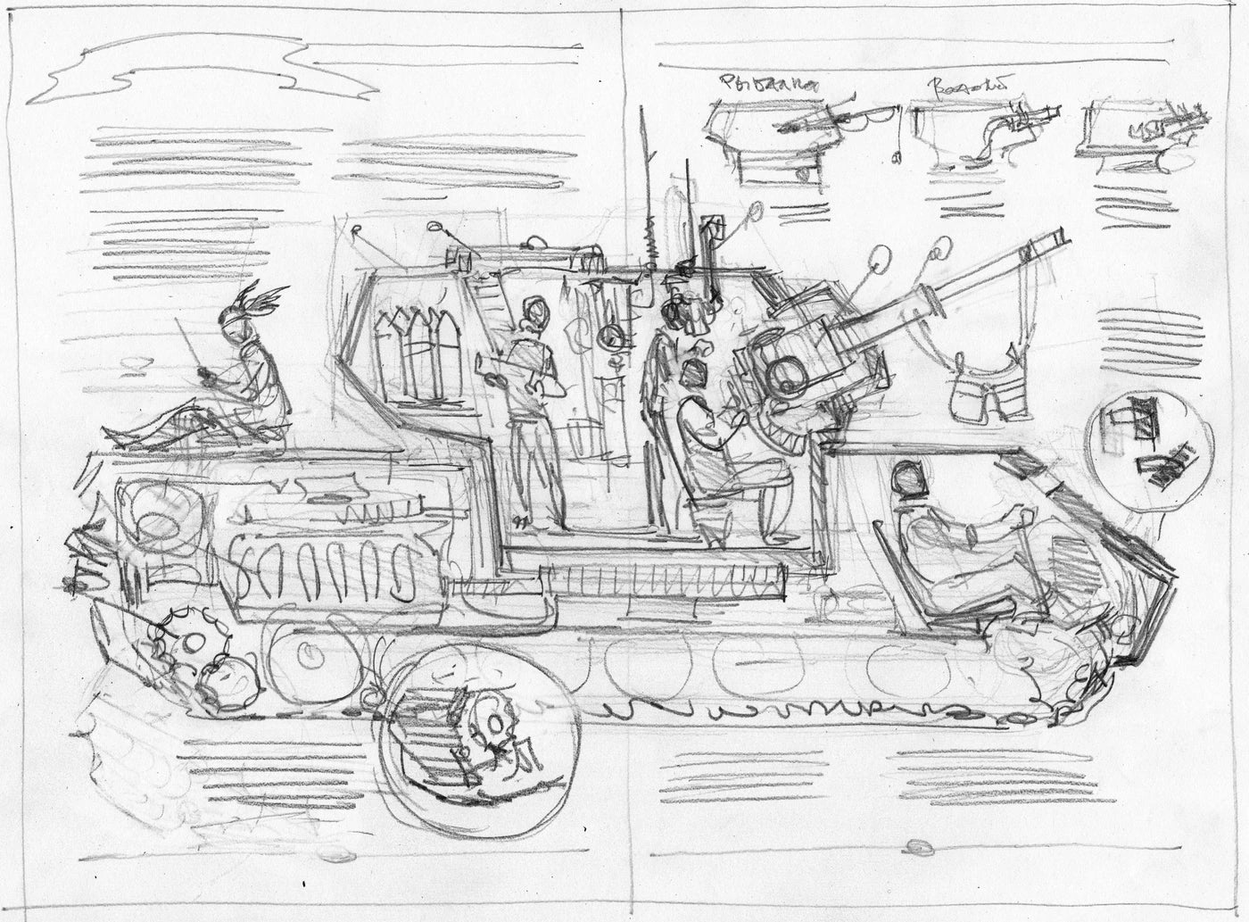 The pencil sketch