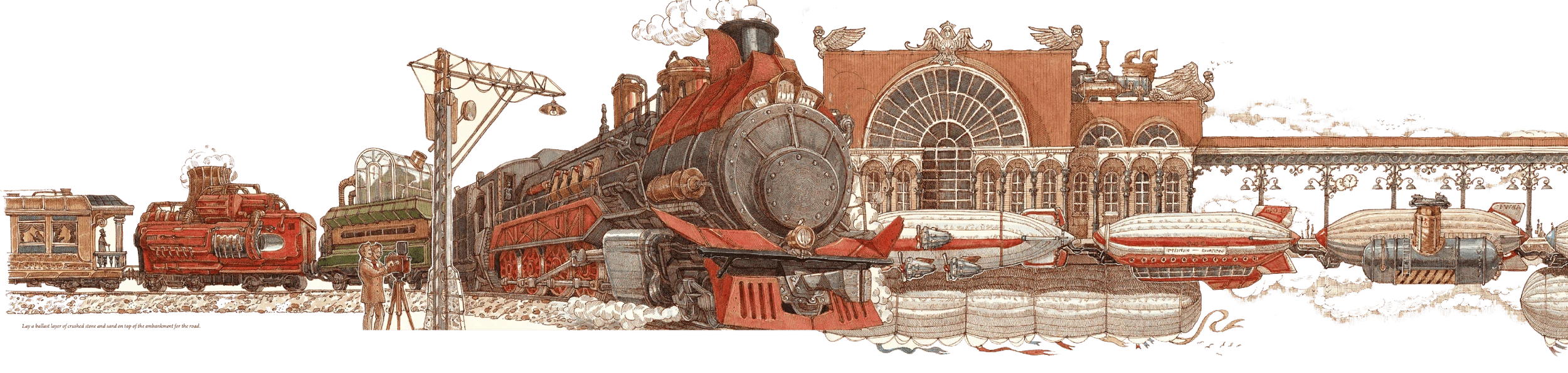 A fantastical illustrated procession from The Book