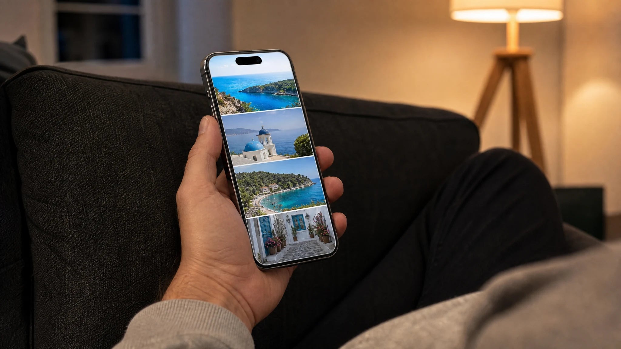 Luma Screen in everyday use with familiar natural screen colors